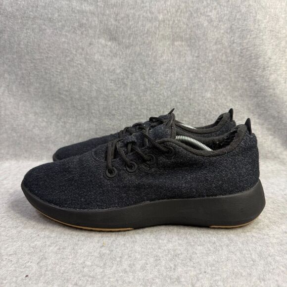 Albirds Shoes Mens Size 10 Wool Runer Mizzles WRM Black Casual Comfort Sneakers - Picture 1 of 9